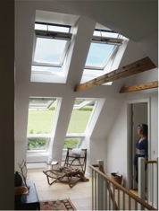 Velux windows in a beautiful loft conversion