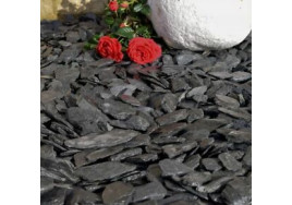 40mm Graphite Grey Slate Chippings Bulk Bag