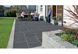 Fairstone Limestone Aluri Riven Paving - Charcoal