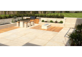 Fairstone Sawn Versuro Paving - King Size - Caramel Cream