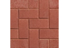 50mm Red Standard Block Paving