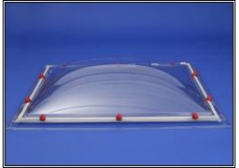 Rectangular Clear EM-Domes - Single Glazed Rooflight