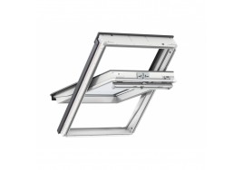 VELUX GGU 0066 White Polyurethane Triple Glazed Centre Pivot Window