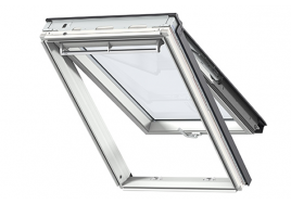 VELUX GPU 0060 White Polyurethane Top-Hung Window With Noise Reduction