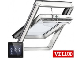 VELUX GGL 206030 INTEGRA® White Painted Solar Power Centre Pivot Window With Noise Reduction