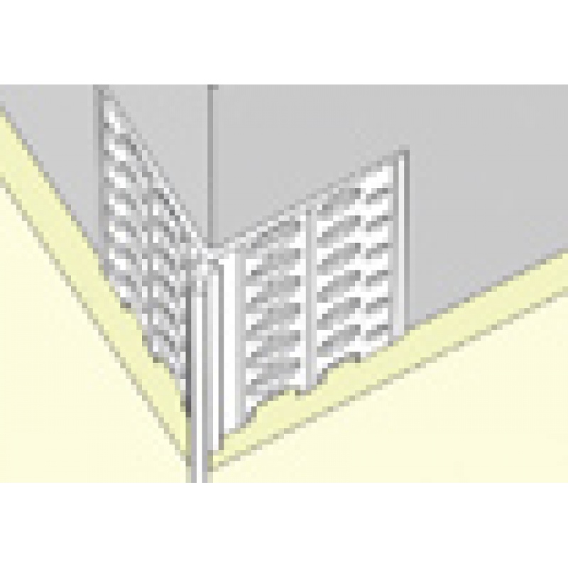 10mm x 3000mm Plastic Corner Bead (Box 40)