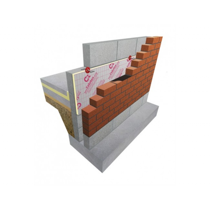 Celotex Cw4100 Cavity Wall Insulation 1200 X 450 X 100mm Pack 6